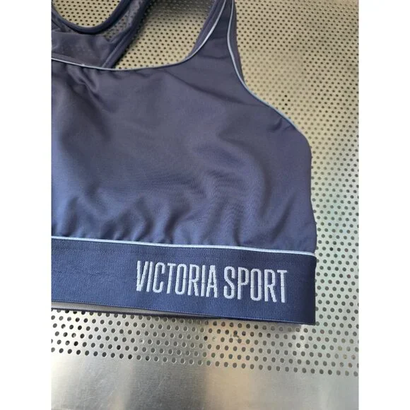 Victoria Sport Victoria's Secret Sports Bra Blue Women's Size XL Racerback - Picture 2 of 4